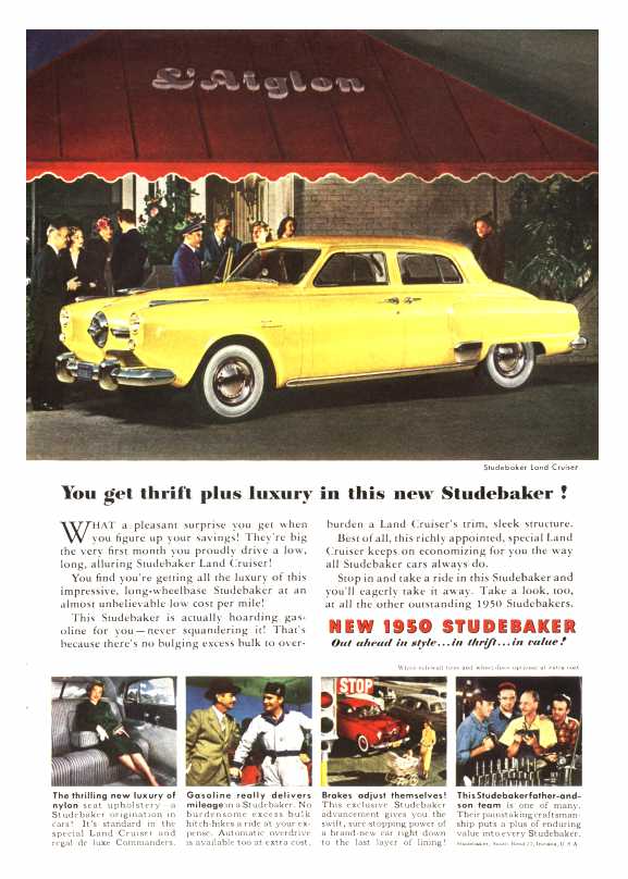 You get thrift plus luxury in this new Studebaker!
