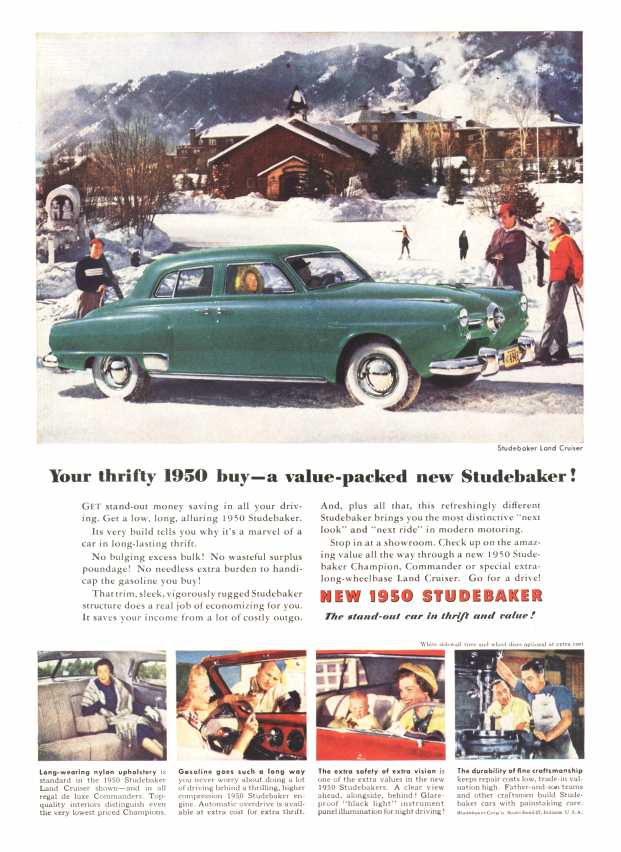 Your thrifty 1950 buy--a value-packed new Studebaker!