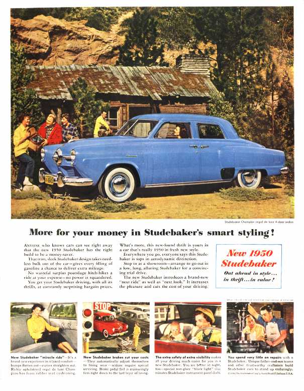 More for your money in Studebaker's smart styling!