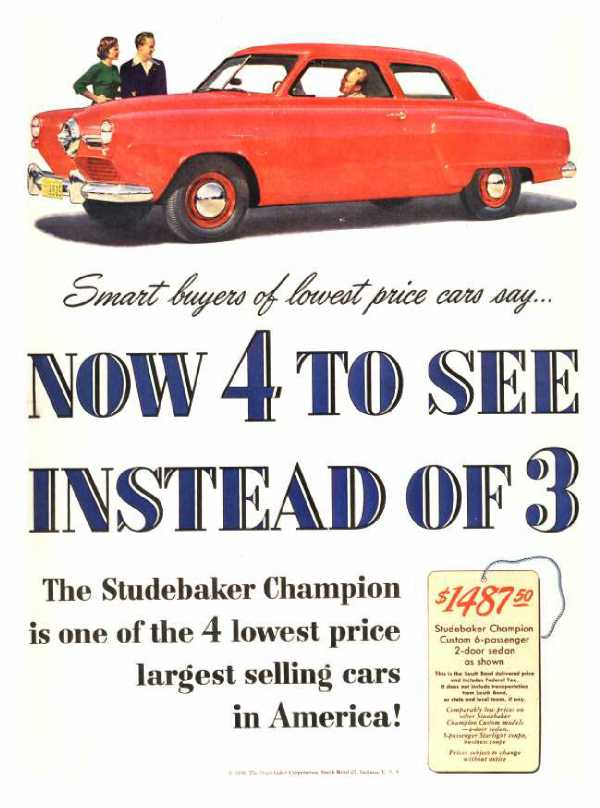 Smart buyers of lowest price cars say...Now 4 to see instead of 3