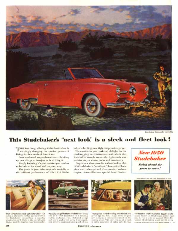 This Studebaker's 'next look' is a sleek and fleet look!