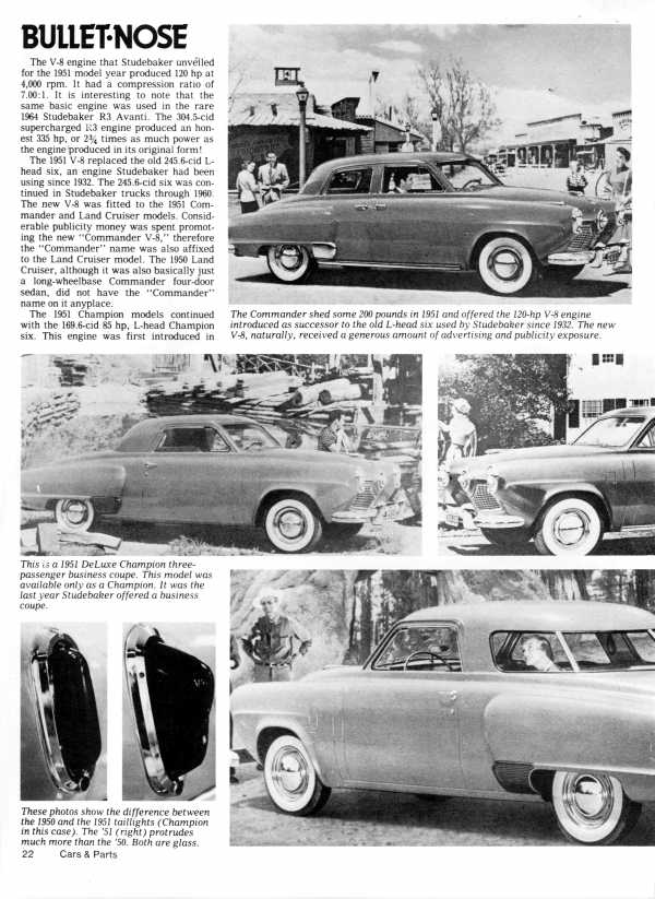 Studebaker's Memorable Bullet-nose Models of 1950-51