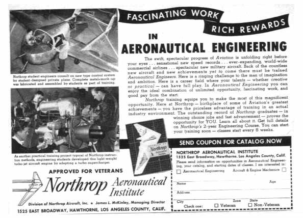 Fascinating Work--Rich Rewards--in Aeronatuical Engineering