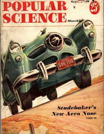Popular Science, September, 1949--Cover drawing by Ray Pioch