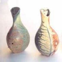triangular bud vases